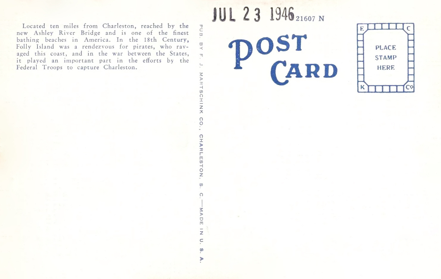 Photomechanical print (postcard) : halftone, colored Divided back No. 67